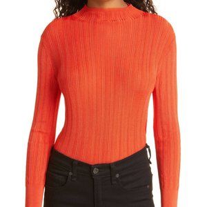 RAG & BONE Dawson Ribbed Knit Top Size L NWT